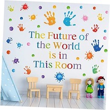 Colorful Inspirational Quotes Wall Decals Vinyl Paint Splatter Handprint Wall