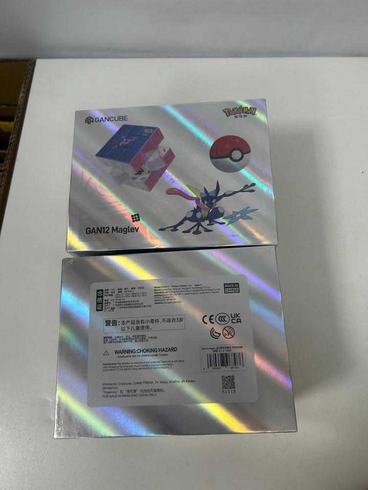 Pokemon Cube Plug In GAN V100 maglev Pokémon Magic Cube Magnetic Puzzle Cube Greninja UV ...