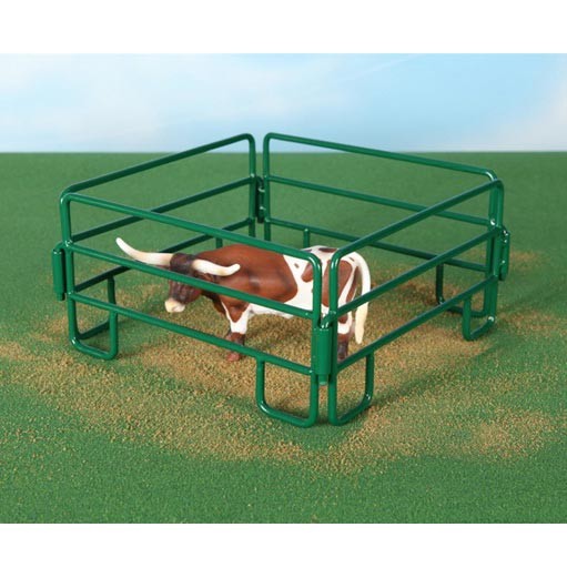 1/16 Little Buster Toys Набор для загона из зеленых сварных стальных панелей, 4 предмета, 500201