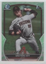 2023 Bowman Draft Chrome Lunar Glow Refractor Grayson Hitt #BDC-57 0v33