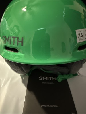 Smith Glide Jr Youth MIPS Ski Helmet Slime 48-52cm Lightweight, Plush/Adjustable
