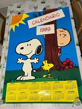 POSTER CALENDARIO PEANUTS SNOOPY 1989 VIRCA 100 CM CHARLIE BROWN