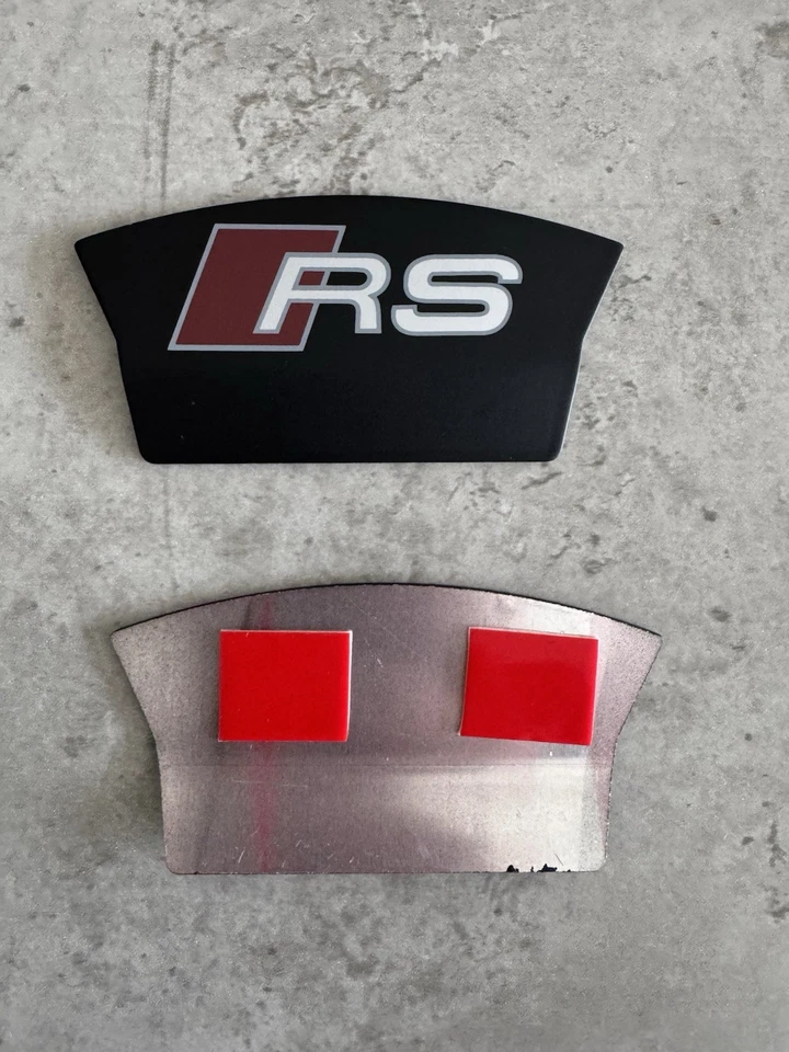 AUDI RS4 RS5 RS6 RS7 REAR BRAKE PAD CALIPER COVERS IN Black RS NEW 💙🆕 - Image 3 of 4
