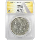 1897 O Morgan Dollar AU 50 Details ANACS Silver $1 Coin SKU:I19180