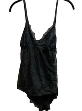 Adore me NWT women  s two piece black lace set size medium