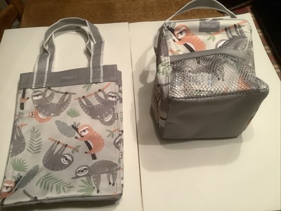 Lot of 2-Thirty One Sloth Design/ Small Tote & Carry All Caddy Basket Unused