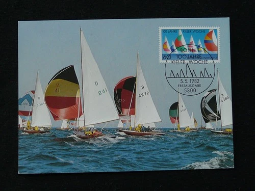 sailing ships Keil's regatta maximum card Germany ed. Maxiphil 1982 (1)