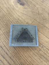 Vintage Chevrolet Certified Technician Belt Buckle Made In USA RJR