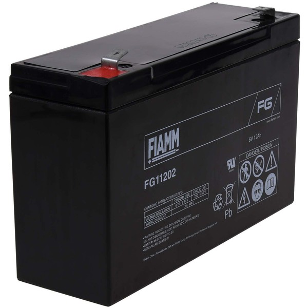 Fiamm Ersatzakku FüR Solaranlagen HebebüHnen 6V 12Ah (Ersetzt Auch 10Ah) 6V 12Ah-image