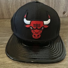 New Era 9FIFTY Chicago Bulls Black on Black Snapback Hat Original Fit Cap NBA