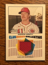 2026 Topps Heritage Clubhouse Collection Relic Andrew Abbott Reds #CCR-AA