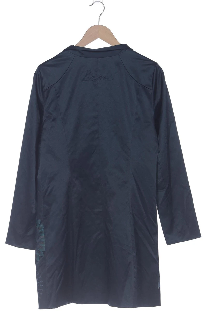 Desigual Mantel Damen Jacke Parka Gr. 42 Baumwolle Marineblau #gsa9p9x