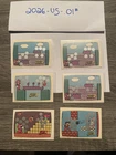 1989 Topps X 6 Super Mario Bros 2 Card NES Vintage Nintendo Rare