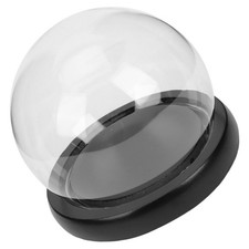 Vetrina a cupola in vetro con base in legno per fiori eterni e oggetti da collezione