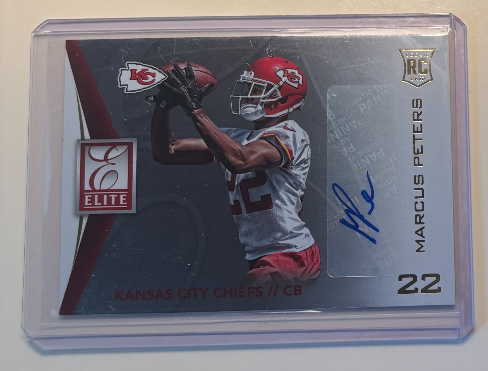 Marcus Peters Panini Donruss Elite Rookie Signatures #MP Base