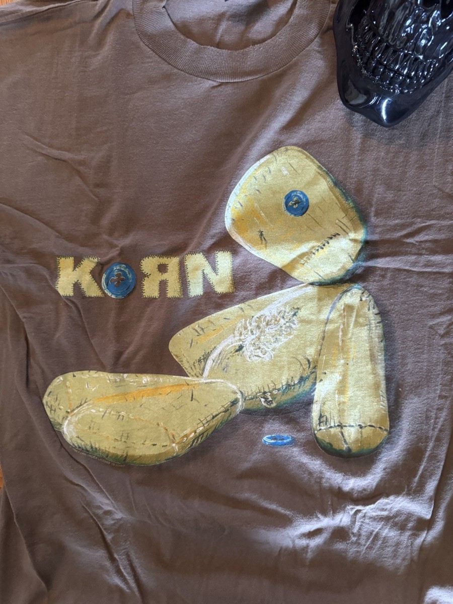 Korn Issues Album Brown 100% Cotton T-Shirt Giant Tultex Size L | eBay