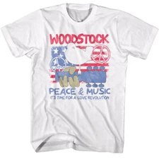 Woodstock Star-Spangled Peace & Music Men's T Shirt