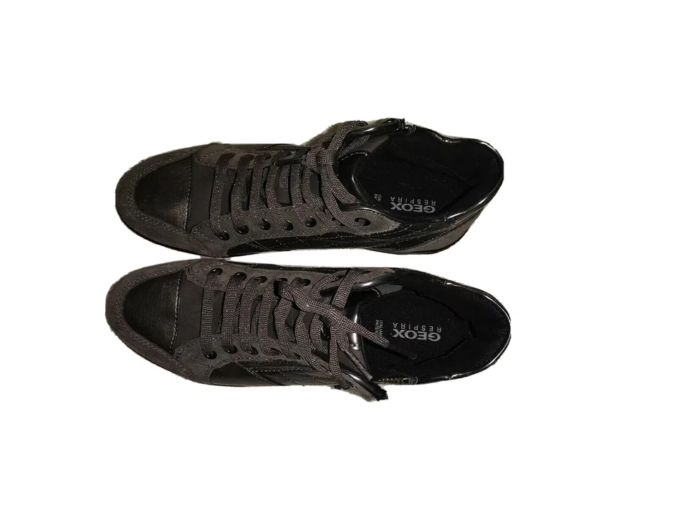 Geox Respira Myria-Zapatillas Altas Informales Cuero Mujer Talla 9, Perfecto Estado Foto 2 de 4