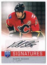 2008-09 BE A PLAYER SIGNATURES ROBYN REGEHR AUTO CALGARY FLAMES #S-RR