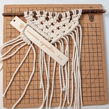 Macrame Board and Pins Braiding Plate for Knotting String Measuring Crochet