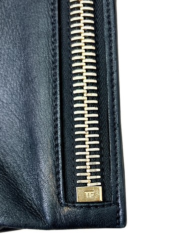 Tom Ford Schultertasche Alix genarbtes Leder flach - Bild 8 von 11