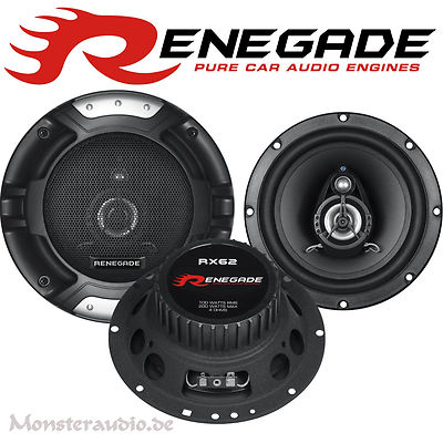 Renegade RX-62 165mm 2-Wege Auto Lautsprecher Set HIFI Boxen PKW 16,5cm 200 Watt