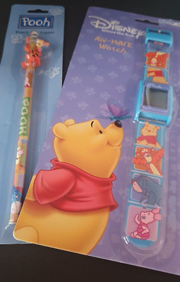 Winnie the Pooh Ani-Mate Watch - unopened - Watchworks plus Pencil with Tigger