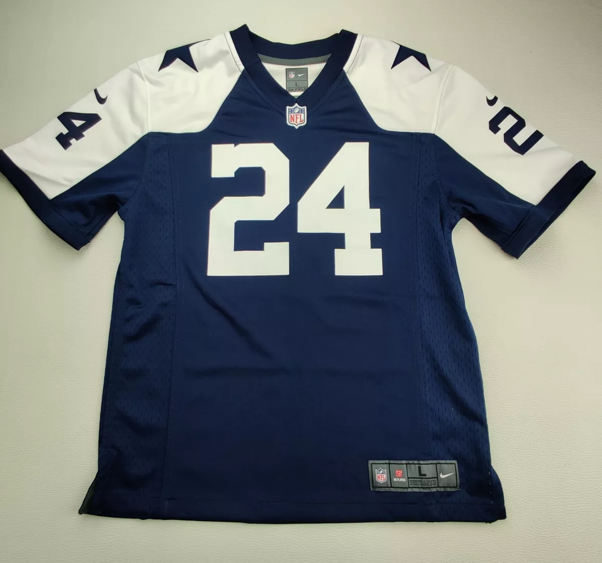 Nike NFL Dallas Cowboys On Field 24 Claiborne Navy Jersey Size
