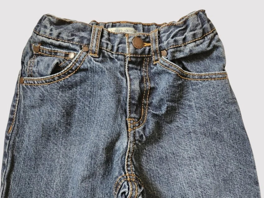 * TOUGHSKINS Relaxed Fit Bootcut Denim Jeans Boys Size 6 Adjustable Waist - Image 3 of 4