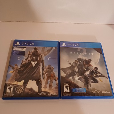 PS4 Games Destiny 1 and 2 Sony Tested and Working 1 case Broken Scuffs and Tears