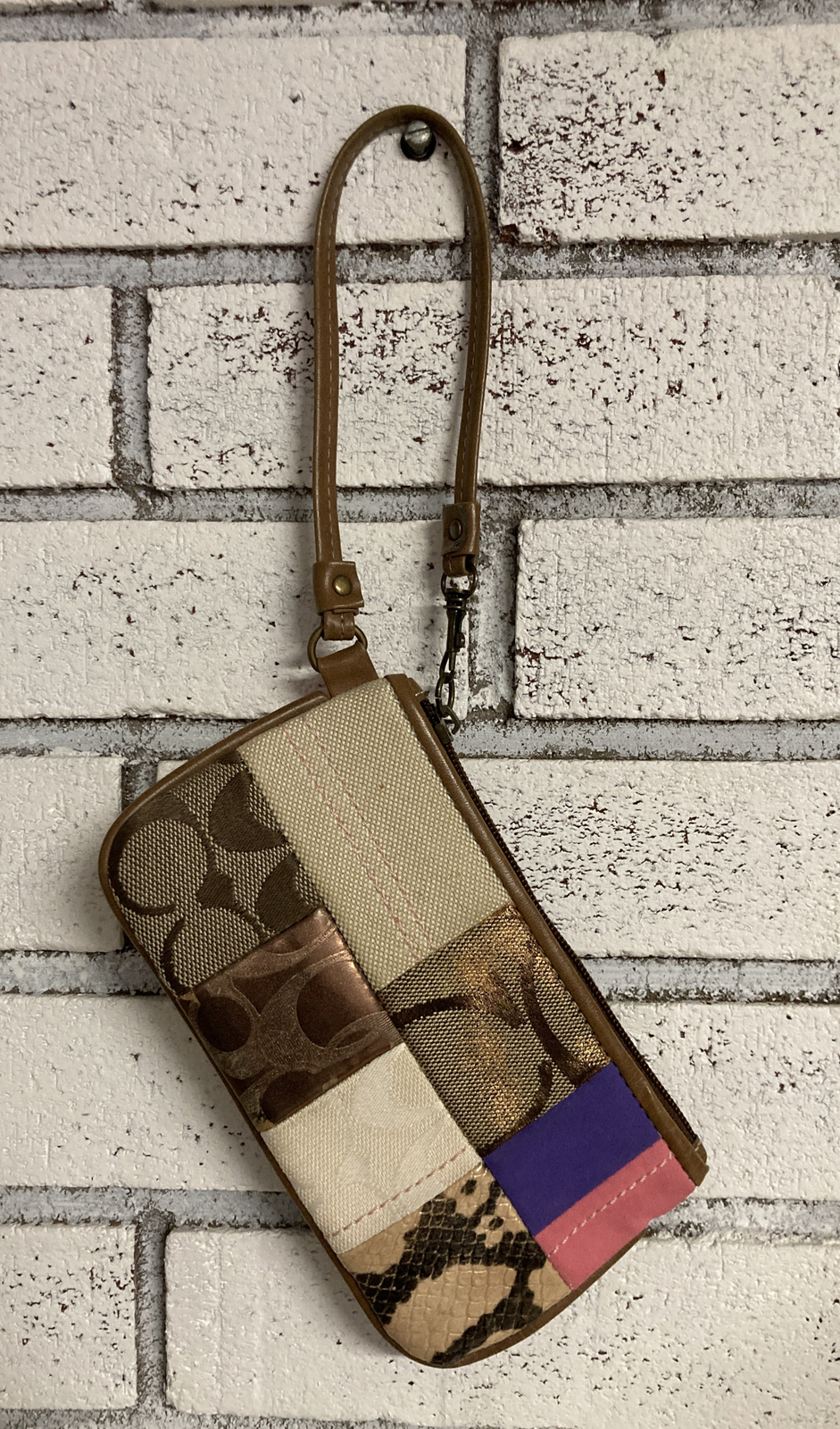 Coach Patchwork Wristlet Small Multicolored - image 1