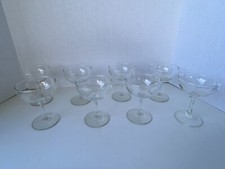 Copas de vino vintage, 8 unidades, estilo cupé para vinos espumosos, en muy buena condición