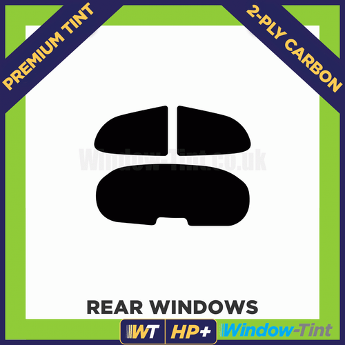 For Mitsubishi Colt 3-door 2004-07 Carbon Pre Cut Window Tint 5% Limo 2-ply HP+ - Picture 2 of 10