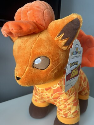 Build A Bear Workshop Pokémon Sammlerstücke Vulpix Plüschtier mit seltenem Outfit Brandneu mit Etikett 