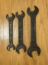Set Of 3 Vintage HIT Tools Open End Wrench M12xM14 M16xM18 M22xM20 Alloy Forged
