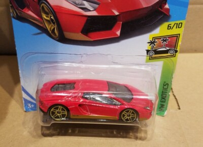 Hot Wheels Lamborghini Aventador Miura Homage, red color new