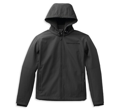 Harley-Davidson Willie G Softshell Jacke Gr. XL - Schwarz abnehmbare Kapuze