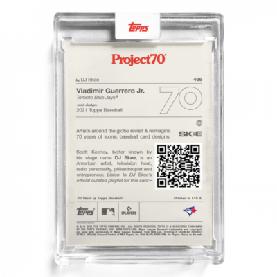 Topps Now Project 70 DJ Skee Vladimir Guerrero Jr Drake #466 W