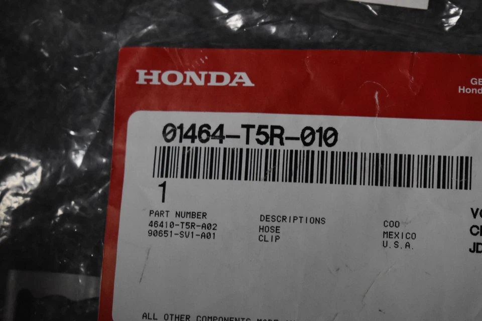 Manguera de freno delantera derecha Honda Fit 2015-2020 OEM de fábrica Foto 3 de 4