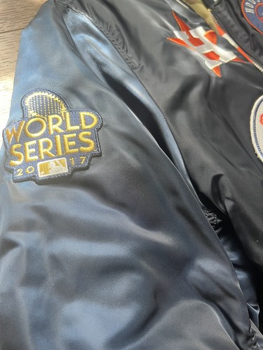 New Era X Alpha Industries Houston Astros Reversible Varsity Jacket - Medium - Picture 2 of 4