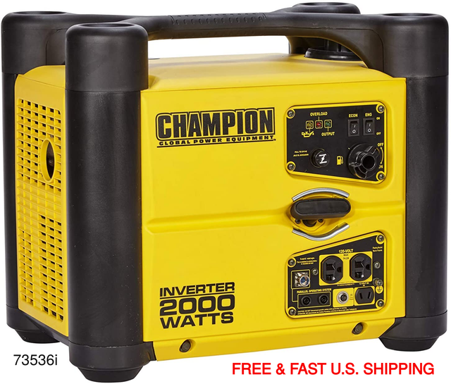 CHAMPION 2000-Watt Portable Generator Inverter Eco-Mode Stackable