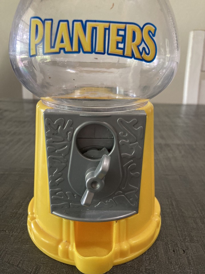 Planters Mr. Peanut Peanut Dispenser 12" 2007 Yellow Plastic eBay