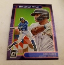 2021 Kyle Lewis Panini Donruss Optic Diamond Kings Lime Green SP #13 Mariners