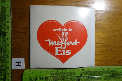 Alter Aufkleber Eiskreme icecreme MEFFERT EIS (Eisdiele Stadt Essen?)