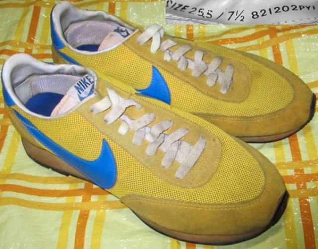 NIKE LDV Yellow x Blue Original Running Sneakers 1982