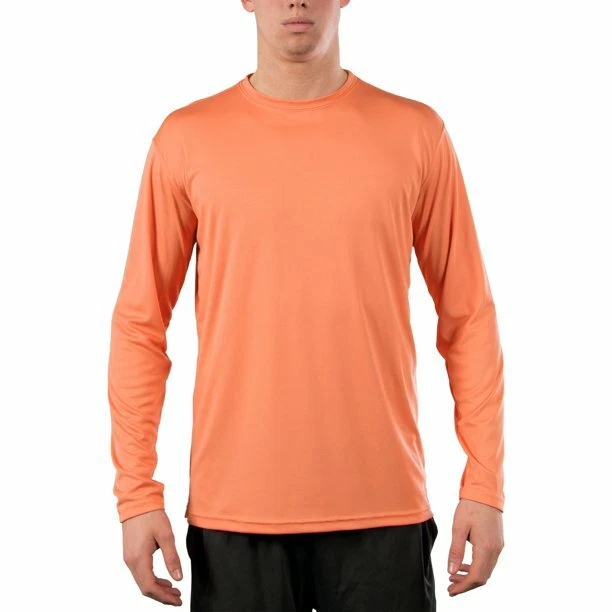 Vapor Apparel Men's UPF 50+ UV Protection Long Sleeve T-Shirt X-Large Citrus