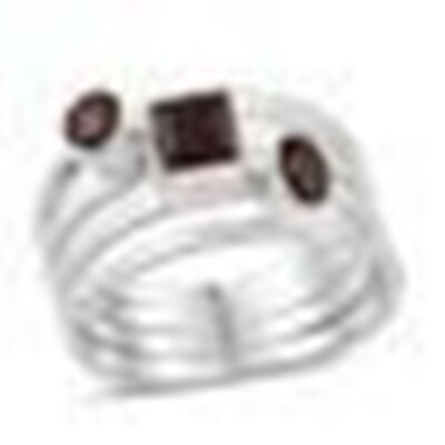 Mosambik Granat Ring in Sterlingsilber 1,780 ct. Silber mit 5,51 Gramm, Punze