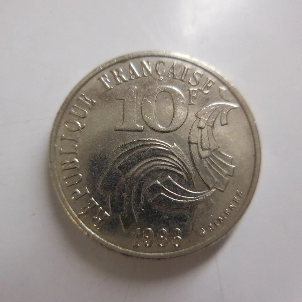 10 Francs French Republic 1986 MENEZ Liberty Equality Fraternity N8507 - Image 3 of 4