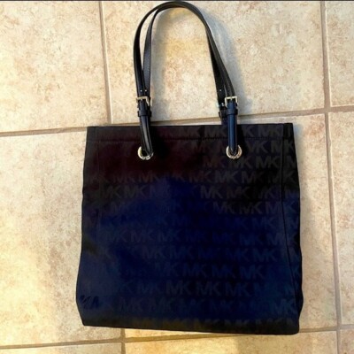 Michael Kors Black Monogram Tote Bag Slightly Used!