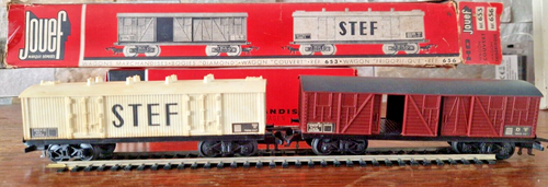 JOUEF lot de 10 wagons marchandises AZUR anciennes attaches complets échelle Ho | eBay